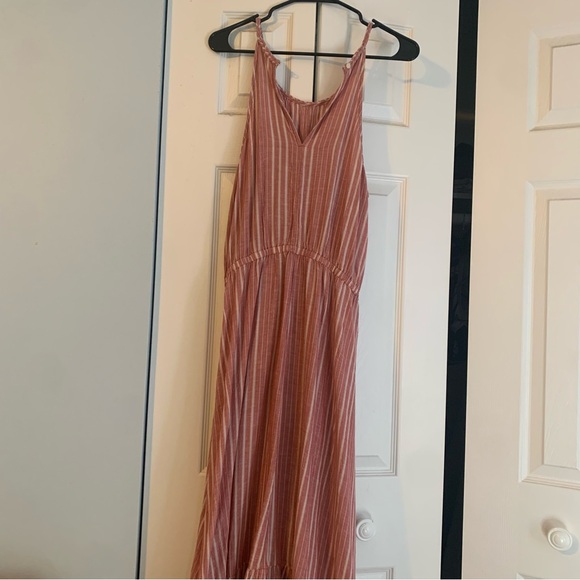 Pink Old Navy vertical stripe maxi - Picture 5 of 5